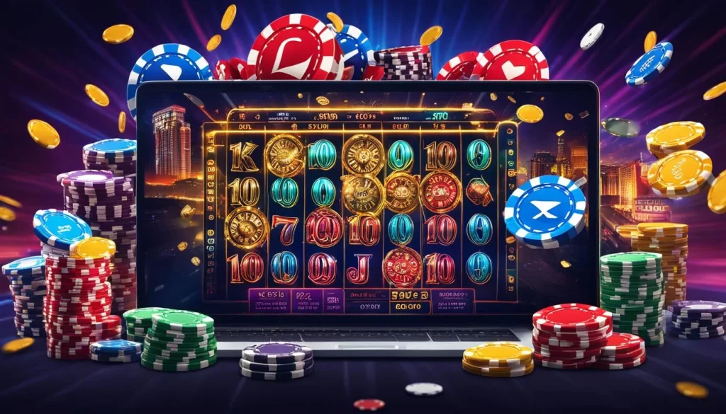 Hình ảnh minh họa tương lai của Visabet Casino với các yếu tố công nghệ, đổi mới và phát triển bền vững